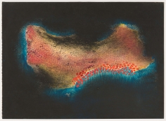 Yayoi Kusama, Island (No. 5), 1953, Gouache on paper, 9 ¾ x 13 ½ in. (24.8 x 34.3 cm)