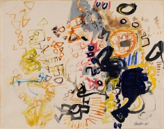 Eva Hesse, Untitled, 1963, Watercolor and ink on paper, 22 ¼ x 28 in. (56.5 x 71 cm)