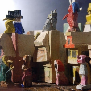 Hand-carved toys by Lyonel Feininger