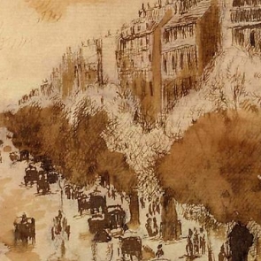 Detail from a work by Camille Pissarro